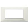 Vimar Plana Placca 4 Moduli Avorio 14654.02 - Tecnopolimero Resistente, Design Elegante