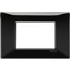 Vimar Plana Placca 3 Moduli Nero 14653.05 - Design Elegante e Alta Resistenza in Tecnopolimero