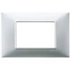 Vimar Plana Placca 3 Moduli Argento Opaco 14653.20 - Tecnopolimero, 120x81mm, Elegante e Funzionale