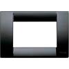 VIMAR Placca Classica 3M Nera - SKU 16743.16, Tecnopolimero Resistente, Design Elegante e Moderno