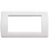 VIMAR Placca RondÃ² 4M Bianca Per Interruttori VIMAR - Tecnopolimero Resistente - SKU 16764.04