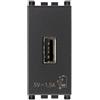 VIMAR UnitÃ Alimentazione USB 5V 1,5A 1M Grigio - Modulare e Compatibile con Dispositivi Elettronici - 19292