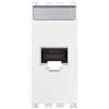 VIMAR Presa RJ45 VIMAR Netsafe Cat5e UTP 1 Gbps - Codice SKU 19339.11.B, Installazione Facile, Design Elegante