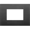 VIMAR Placca Classic 3M Nera - SKU 19653.71, In Tecnopolimero, Elegante e Resistente