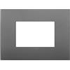 VIMAR Placca Classic 3M Grigio - SKU 19653.72, Materiale Tecnopolimero, Design Versatile e Elegante