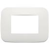 VIMAR Placca Round 3 Moduli 19683.25 in Metallo Finitura Perla Matt - Design Elegante e Funzionale
