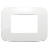 VIMAR Placca Round 3M Bianco - Codice 19683.84, Tecnopolimero Resistente, Design Elegante