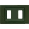 FEB Placca Click 2F Verde Scozia FEB 2582/VS - Design Elegante, Materiale Resistente e Facile Installazione