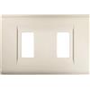 FEB Placca Click 2F Bianco FEB 2582/WH - Design Elegante, Facile Installazione, Tecnopolimero Resistente