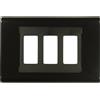 FEB Placca Click 3F Nero X Magic FEB 2583/N - Design Elegante, Facile Installazione e Resistente