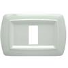FEB Placca Tondo\' 1 Posto Bianca, FEB 2591/WH - Design Elegante, Facile Installazione, Materiale Durevole
