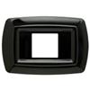 FEB Placca Tondo\' X Unel Dec. Nera FEB 2599/N - Design Elegante, Facile Installazione e Resistena agli Urti