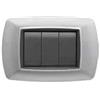 FEB Placca Life 3P in Alluminio Chiaro, Codice SKU FEB 2983/AC - Design Elegante e Funzionale