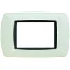 FEB Placca Life 3 Posti Avorio C/Adattamento - SKU FEB 2983/A, Design Elegante e Facile Installazione