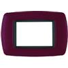 FEB Placca Life 3 Posti FEB 2983/AM, Amaranto, Design Elegante, Installazione Facile e Veloce