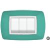 FEB Placca Life 3P Verde Acqua FEB 2983/VA - Design Elegante, Facile Installazione e Durevolezza