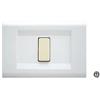 FEB Placca Click 5F Bianco FEB 2585/WH - Design Elegante, Facile Installazione, 5 Moduli Versatili