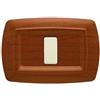 FEB Placca Tondo\' 1 Posto in Legno Chiaro FEB 2591/LC - Elegante e Funzionale per Ogni Ambiente