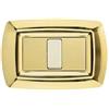 FEB Placca Tondo\' 1 Posto Oro FEB 2591/OR - Elegante Accessorio Elettrico, Facile Installazione e Design Moderno