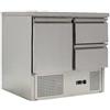 FIMAR Saladette con 1 porta, cassettiera e piano in acciaio inox | 90 x 70 x 85 H cm