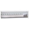 VETRINA REFRIGERATA IN ACCIAIO INOX PER VASCHETTE CON VETRI PIANI (8 GN 1/3 cm 200)