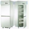 ARMADIO REFRIGERATO GN 2/1 MONOBLOCCO IN ACCIAIO INOX PER PESCE CON 2 SPORTELLI - Temperatura -2 / 8 C