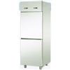 ARMADIO COMBINATO REFRIGERATO GN 2/1 IN ACCIAIO INOX A DOPPIA TEMPERATURA CON 2 SPORTELLI - Temperatura -2 / +8 C