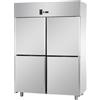 ARMADIO REFRIGERATO GN 2/1 MONOBLOCCO IN ACCIAIO INOX CON 4 SPORTELLI - Temperatura -2/+8 C