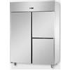 ARMADIO REFRIGERATO GN 2/1 MONOBLOCCO IN ACCIAIO INOX CON 1 PORTA E 2 SPORTELLI - Temperatura 0 / 10 C