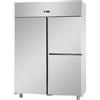 ARMADIO REFRIGERATO GN 2/1 MONOBLOCCO IN ACCIAIO INOX CON 1 PORTA E 2 SPORTELLI - Temperatura -18 / -22 C