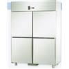 ARMADIO REFRIGERATO GN 2/1 MONOBLOCCO IN ACCIAIO INOX PER PESCE CON 4 SPORTELLI - Temperatura -2 / 8 C