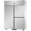 ARMADIO REFRIGERATO GN 2/1 MONOBLOCCO IN ACCIAIO INOX PER PESCE CON 1 PORTA E 2 SPORTELLI - Temperatura -2 / 8 C