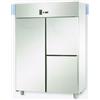 ARMADIO REFRIGERATO MONOBLOCCO IN ACCIAIO INOX CON 1 PORTA E 2 SPORTELLI PER TEGLIE 60x40 cm - Temperatura -2/+8 C