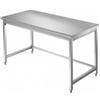 TAVOLO INOX CON CORNICE SU TRE LATI