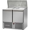 SALADETTE 2 PORTE CON COPERCHIO IN ACCIAIO INOX
