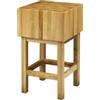 CEPPO IN LEGNO DI ACACIA CON SGABELLO