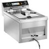 FRIGGITRICE ELETTRICA 12 LT CON RUBINETTO DI SCARICO