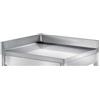 Alzatina laterale per tavoli da lavoro in acciaio inox