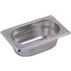 BACINELLA ACCIAIO INOX AISI 304 GN 1/9 | 17,6 x 10,8 CM