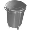 PATTUMIERA ACCIAIO INOX SENZA PEDALE
