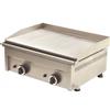 FRY TOP A GAS PIASTRA RIGATA - 60 x 45 x H 20 cm