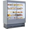 ESPOSITORE MURALE REFRIGERATO PER SALUMI E LATTICINI CON PORTE SCORREVOLI - PROFONDITÀ 80 cm