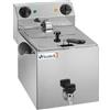 FRIGGITRICE ELETTRICA 10 LITRI CON RUBINETTO DI SCARICO