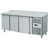 TAVOLO REFRIGERATO 3 PORTE CON ALZATINA PER TEGLIE 60 x 40 cm