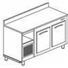 BANCO BAR REFRIGERATO IN ACCIAIO INOX CON 2 VANI - L.150 cm