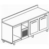 BANCO BAR REFRIGERATO IN ACCIAIO INOX CON 2 VANI - L.200 cm