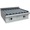 GRIGLIA A PIETRA LAVICA A GAS DA BANCO - L.80 x P.70 x H.27 cm