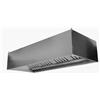 CAPPA A PARETE CUBICA IN ACCIAIO INOX COMPLETA DI FILTRI A LABIRINTO (SENZA MOTORE)