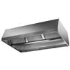 CAPPA CENTRALE A SOFFITTO IN ACCIAIO INOX COMPLETA DI FILTRI A LABIRINTO (SENZA MOTORE)
