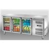 BANCO REFRIGERATO A TRE PORTE IN VETRO TEMPERATURA -2/+8° C | L.179,5 x P.70 x H.85 cm